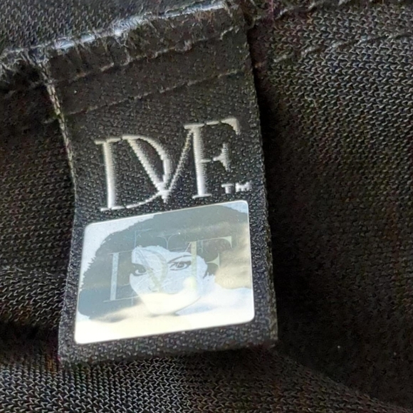 Original Iconic Diane Von Furstenberg Wrap Dress Black Size 10 - Picture 7 of 7